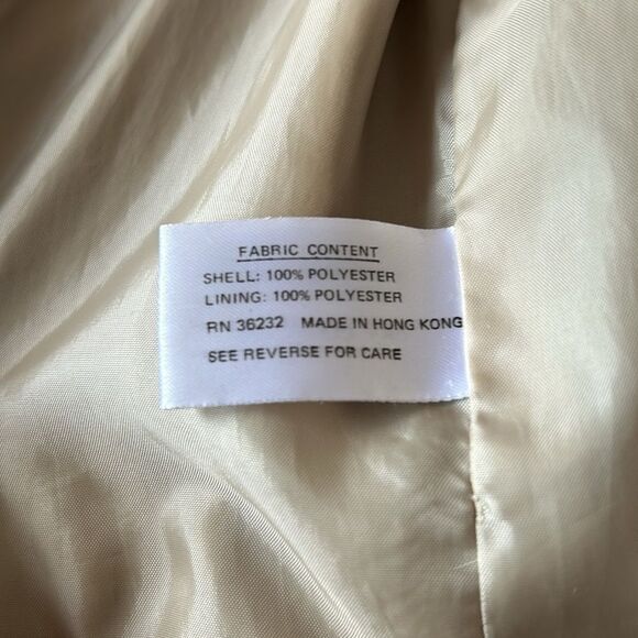 J Gallery beige trench coat size 10 - Picture 12 of 16